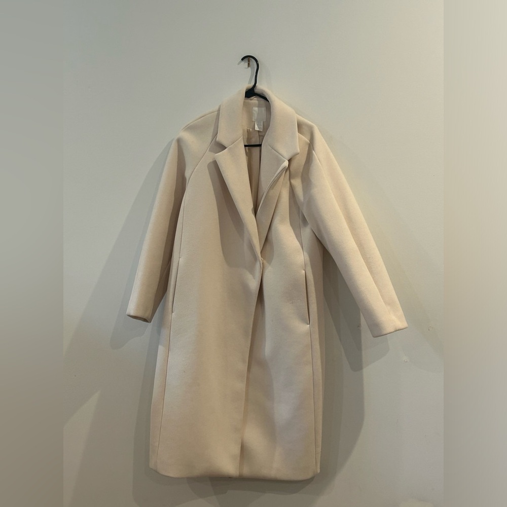 H&M light pink coat